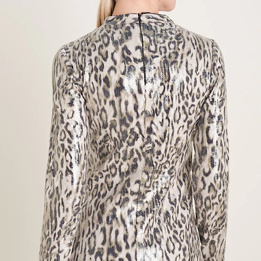 NWT Chico’s Cheetah-Print Sequin Top - Picture 10 of 12